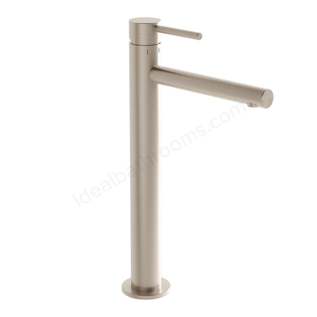 VitrA Origin Tall Basin Mixer- Large; Brushed Nickel