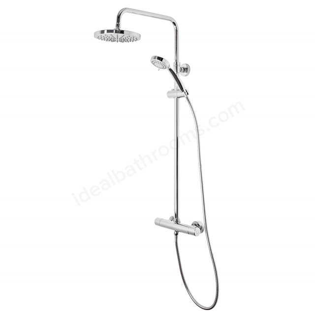 Tavistock Merit Round 2 Function Bar Valve Shower System  Chrome