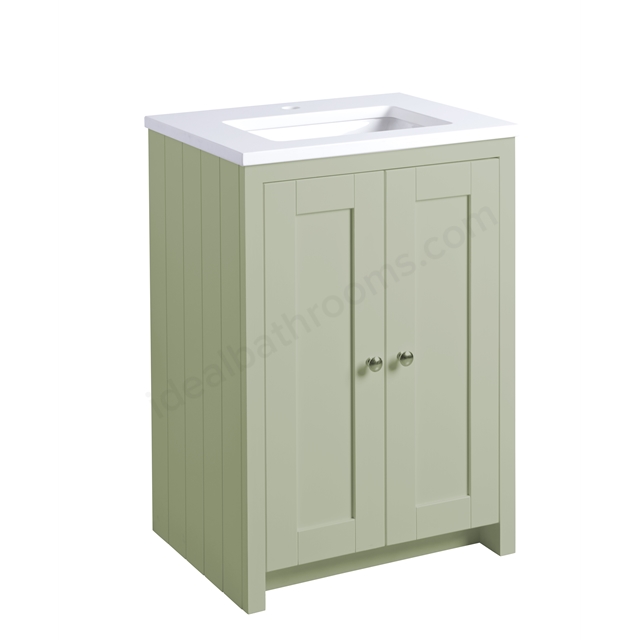 Tavistock Lansdown 600mm Underslung Vanity Basin Unit - Pebble Grey