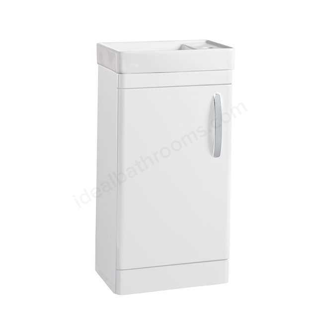 Tavistock Compass 455mm 1 Door Cloakroom Vanity Unit - White