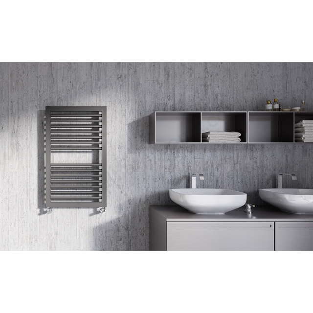 Lazzarini asti 823 x 500 anthracite btu 1686 Towel Warmer