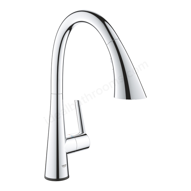 Grohe Zedra Touch sink C-spout triple Spray