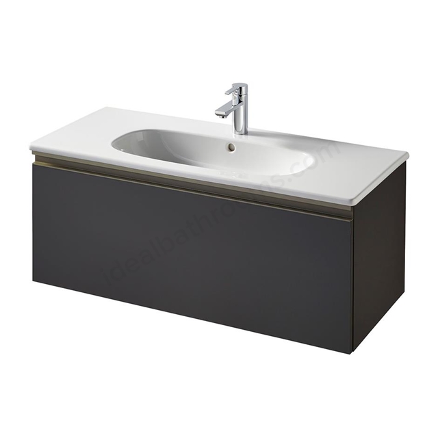 Ideal Standard Retail Tesi Basin Unit 100cm 1 Drawer Matt Dark Taupe