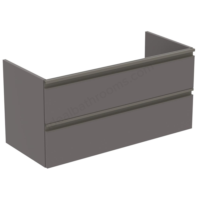 Ideal Standard Retail Tesi Basin Unit 100cm 2 Drawer Matt Dark Taupe