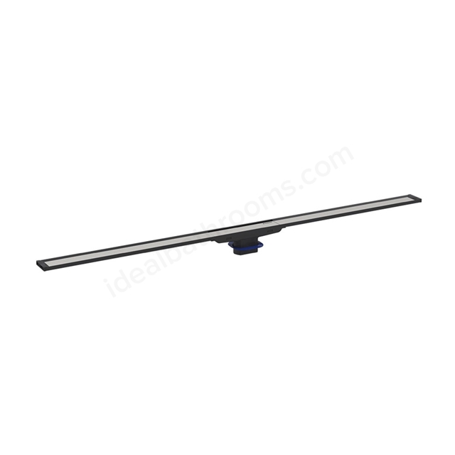 Geberit CLEANLINE20 Shower Channel, 1300mm Long, Dark/Brushed Metal