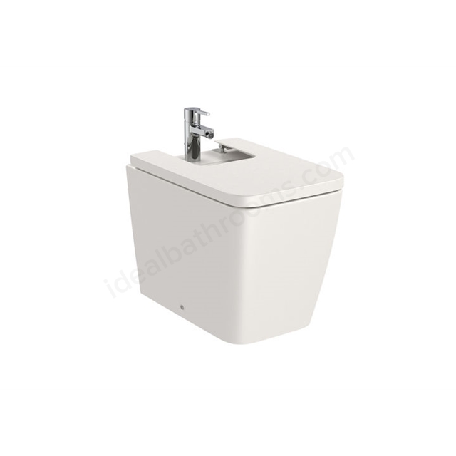 Roca Inspira Square Back-To-Wall Bidet 1 Tap Hole - Beige