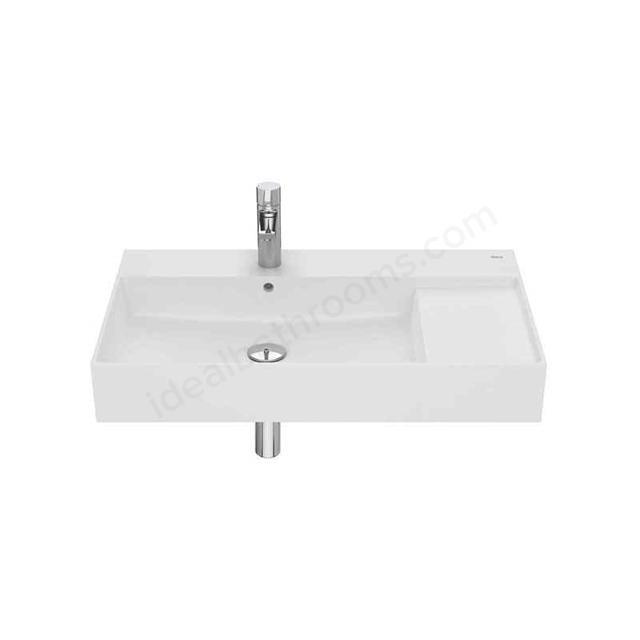 Roca Inspira 800mm Countertop Basin 1 Tap Hole-Matt White