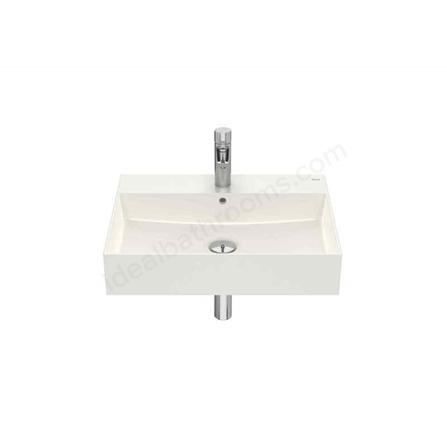 Roca Inspira 600mm Wall Hung Basin 1 Tap Hole-Beige