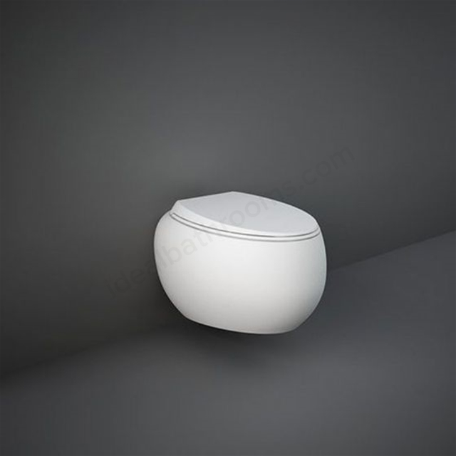RAK Ceramics Cloud Wall Hung WC Pan With Hidden Fixations - Gloss Alpine White