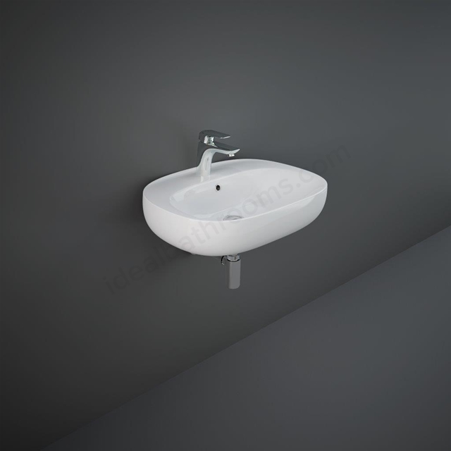 RAK Ceramics Illusion 225mm Wall Hung Basin 1 Tap Hole