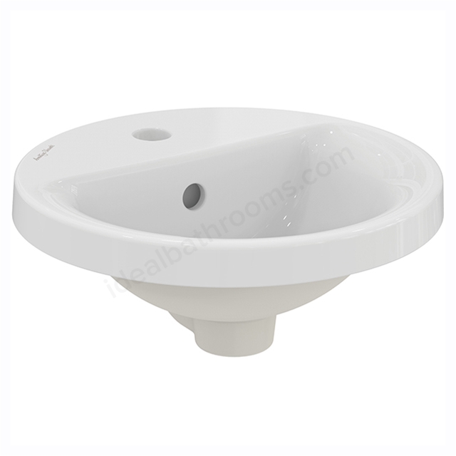 Armitage Shanks Edit R 400mm Semi Recessed Basin 1 Tap Hole