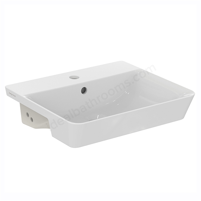 Armitage Shanks Edit L 500mm Semi-Countertop Basin With 1 Taphole And Overflow