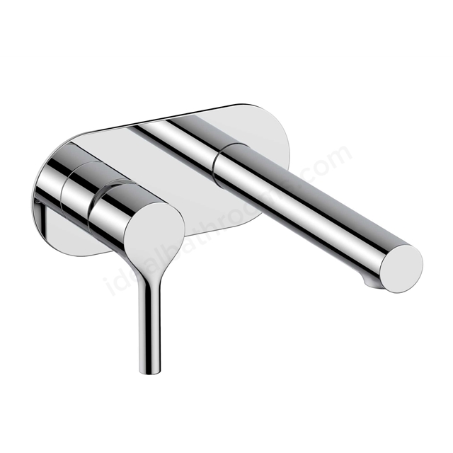 RAK Ceramics Sorrento Wall Mounted Basin Mixer with  Back Plate in Chrome