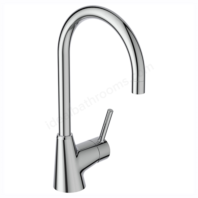 Edit R High spout  basin mixer   no waste Rim mtd