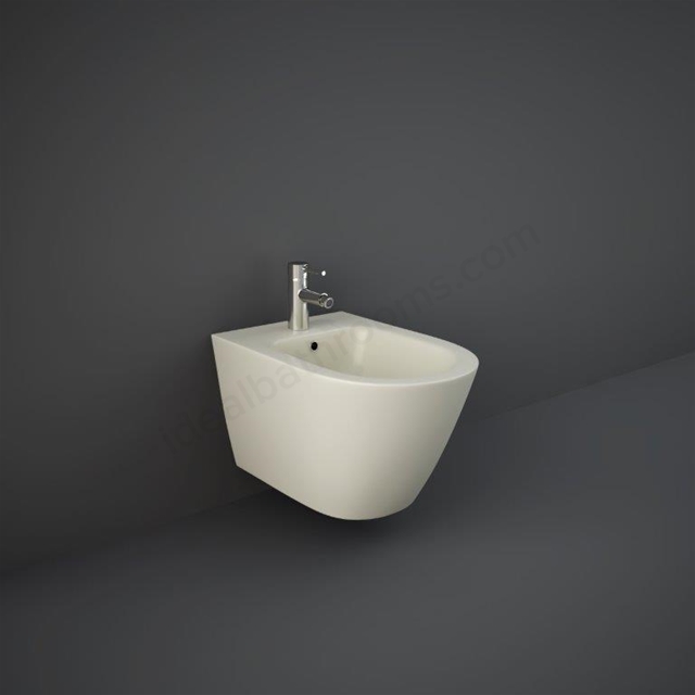 RAK-Feeling Wall Hung Bidet in Matt Greige 