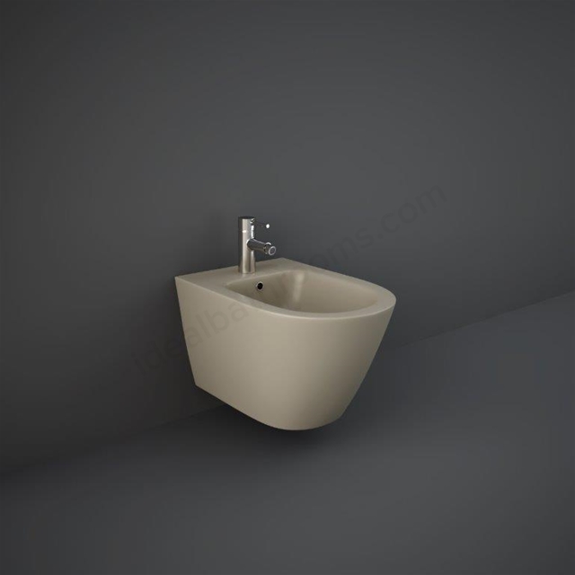 RAK-Feeling Wall Hung Bidet in Matt  Cappuccino