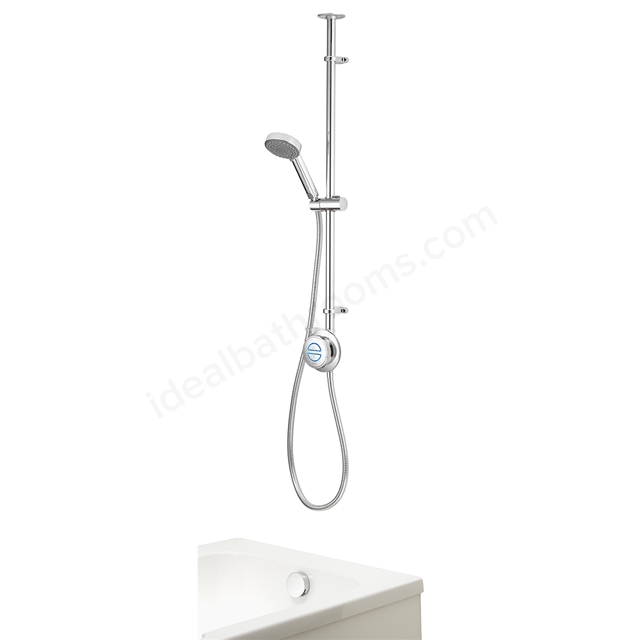Aqualisa Quartz Classic Smart exp with adjustable shower head and bath filler - HP/Combi