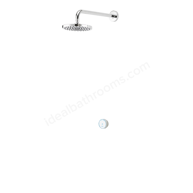 Aqualisa Quartz Blue Smart conc with wall fixed head - Gravity Pumped