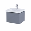 RAK-Resort 500 Single Drawer Basin Unit in   Matt Grey