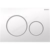 Geberit Sigma20 Dual Flush Plate - White & Matt White