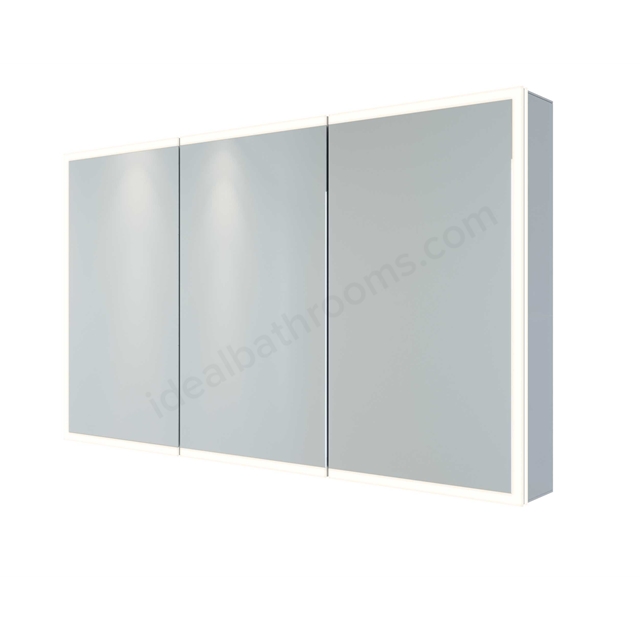RAK Ceramics Pisces 1200x700 LED Illuminated  Mirrored Cabinet w/demister;shavers socket and infra red switch