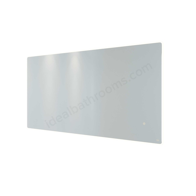 RAK Ceramics Amethyst 1200mm x 600mm LED Illuminated  Landscape Mirror w/ demister; shavers socket and touch sensor switch