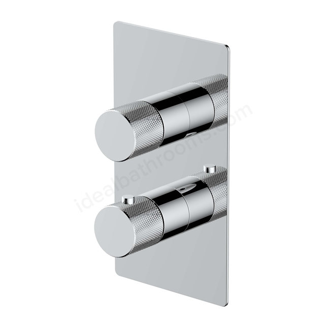 RAK Ceramics Amalfi Single Outlet; 2 Handle  thermostatic concealed Shower Valve in Chrome