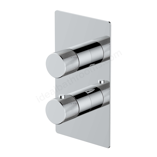 RAK Ceramics Amalfi Dual Outlet; 2 Handle  thermostatic concealed Shower Valve in Chrome