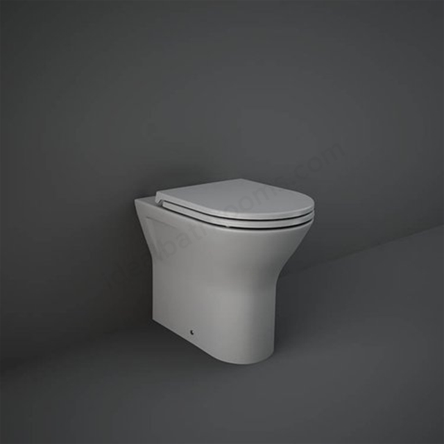 RAK Ceramics Feeling 365mm Back to Wall WC Pan - Matt Grey