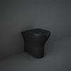 RAK Ceramics Feeling 365mm Back to Wall WC Pan - Matt Black