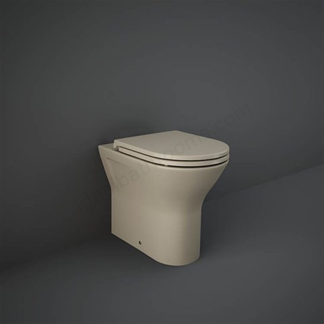 RAK Ceramics Feeling 365mm Back to Wall WC Pan - Matt Cappuccino