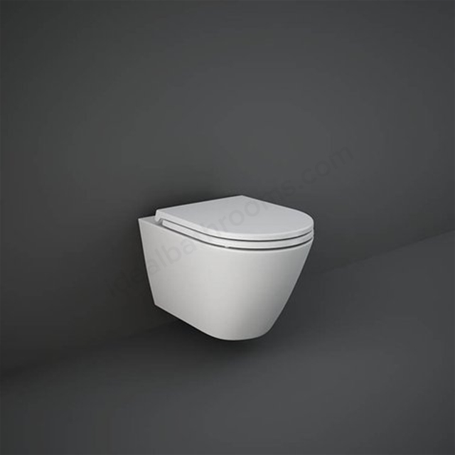 RAK Ceramics Feeling 365mm Wall Hung WC Pan - Matt White