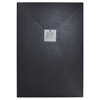 Just Trays Natural Shower Tray Haworth Black 900x900mm