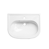 Tavistock Lansdown 500mm Semi Recessed Basin; 1 Tap Hole - White