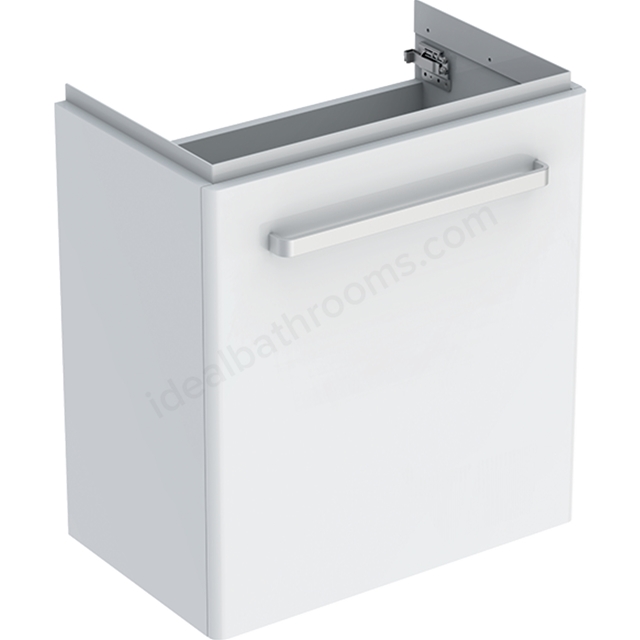 Geberit Selnova Compact Vanity Unit For Washbasin 600x370;Service Space - White