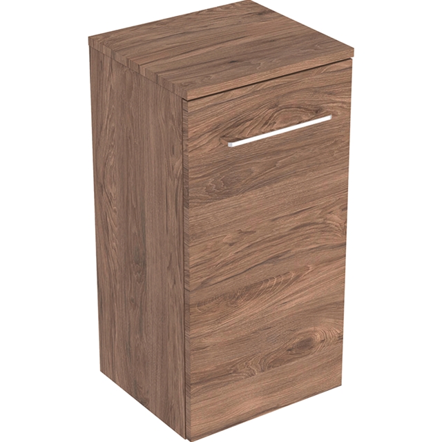 Geberit Selnova Square S 330mm Side Cabinet With One Door;Dark Hickory