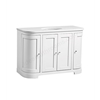 Tavistock Lansdown 1200mm Curved Vanity Unit; 4 Doors - Linen White