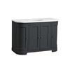 Tavistock Lansdown 1200mm Curved Vanity Unit; 4 Doors - Matt Dark Grey