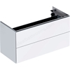 Geberit One Cabinet For 900mm Washbasin; With Two Drawers;White / High-Gloss Coated