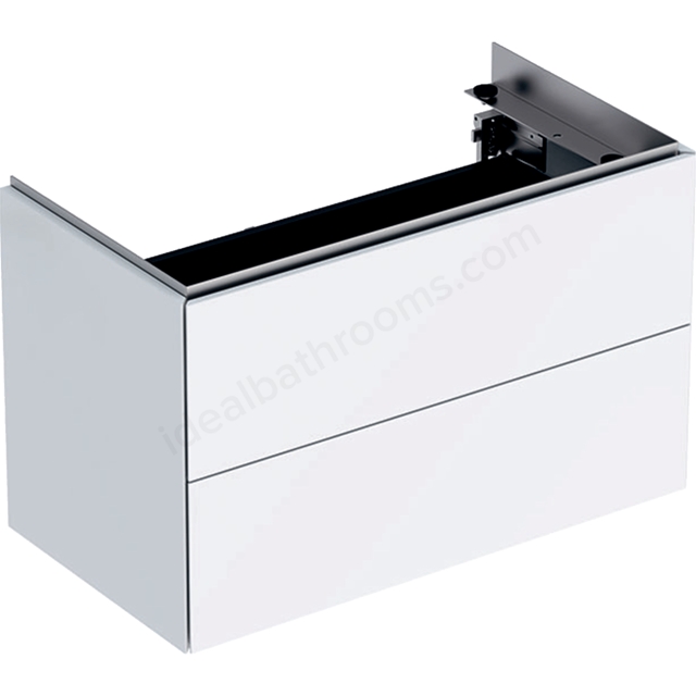 Geberit One Cabinet For 750mm Washbasin; With Two Drawers; White / High-Gloss Coated