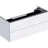 Geberit One Cabinet For 1050mm Washbasin; With Two Drawers; White / High-Gloss Coated