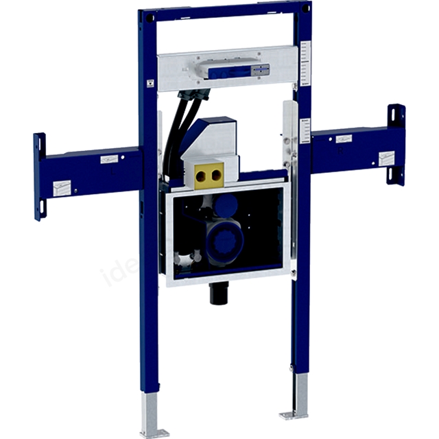Geberit Duofix Frame For One 750mm Washbasin And One Wall-Mounted Tap;Part-Height;With Concealed Turn Trap;With Concealed Clou