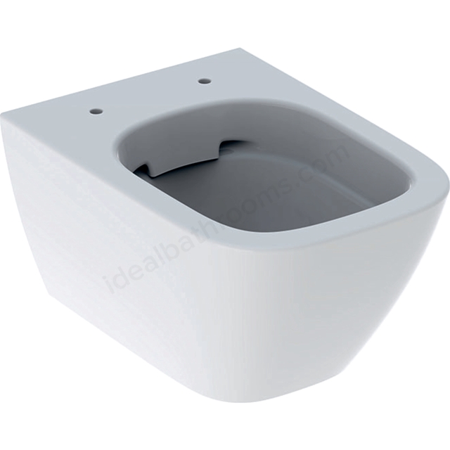 Geberit Smyle Square Wall Hung Toilet;Horizontal Outlet;Short Projection;Shrouded;Rimfree