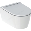 Geberit One Wall Hung Toilet; Shrouded; Turboflush; With Seat; White