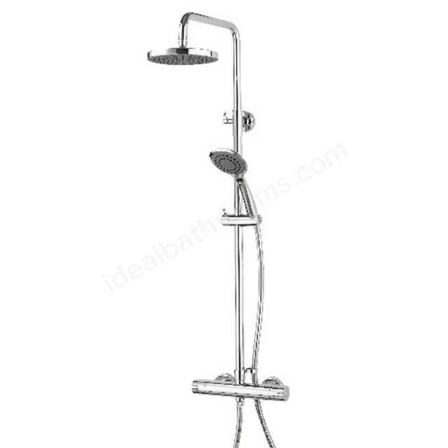 Aqualisa AQ Collection Cool touch round shower column (inc fixing kit) HP - Chrome