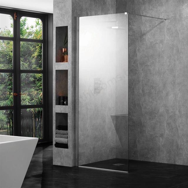 Aquadart 10mm 1200mm Wetroom Clear Glass