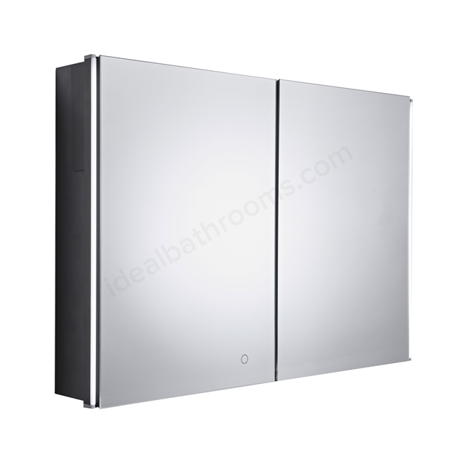 Tavistock Facade Double Door 1000mm x 650mm Recess Mirror Cabinet with Charging Socket