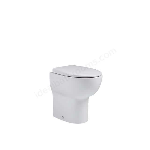Tavistock Loft 490mm Comfort Height Back To Wall Toilet Pan - White