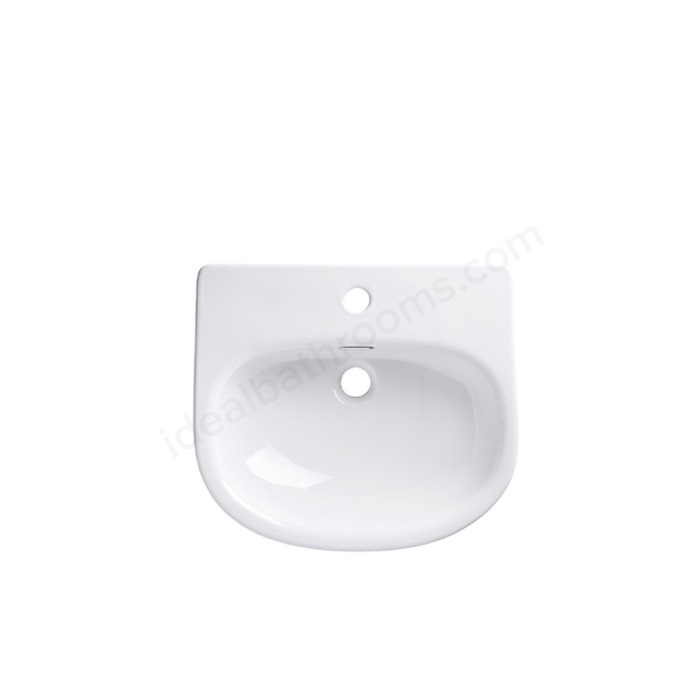 Tavistock Micro Evo 475mm 1 Tap Hole Standard Depth Semi-Countertop Basin