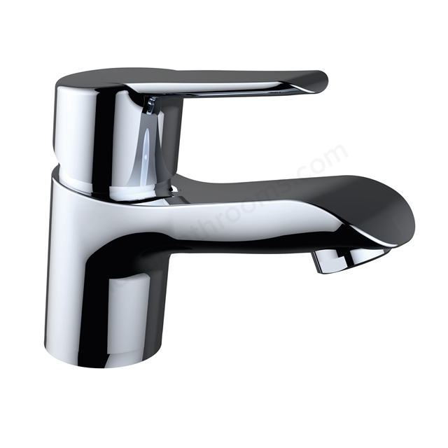 Essential Napo Mini Mono Basin Mixer With Click Waste 1 Tap Hole Chrome